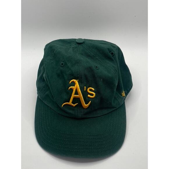 47’ BRAND Women’s Green-Yellow Embroidered A’s Adjustable Hat SZ OS - Picture 1 of 9